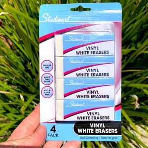 Studioart White Vinyl Erasers